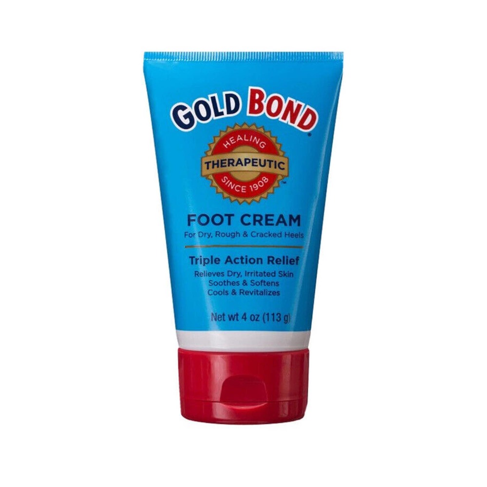 Gold Bond Therapeutic Foot Cream 4 oz. Triple Action Relief for Dry skin